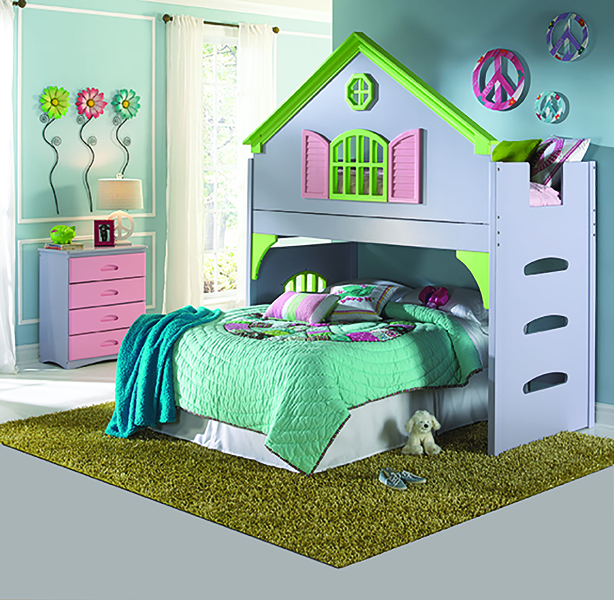 Doll house loft bed