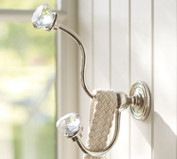 Glass knob hook
