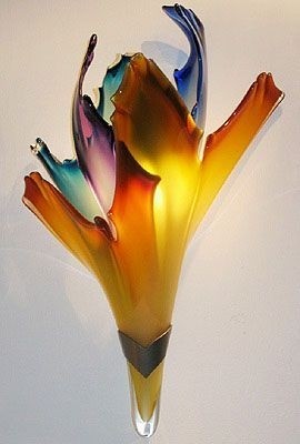 Hand blown glass chandelier chandelier 70 ethel a furman associates