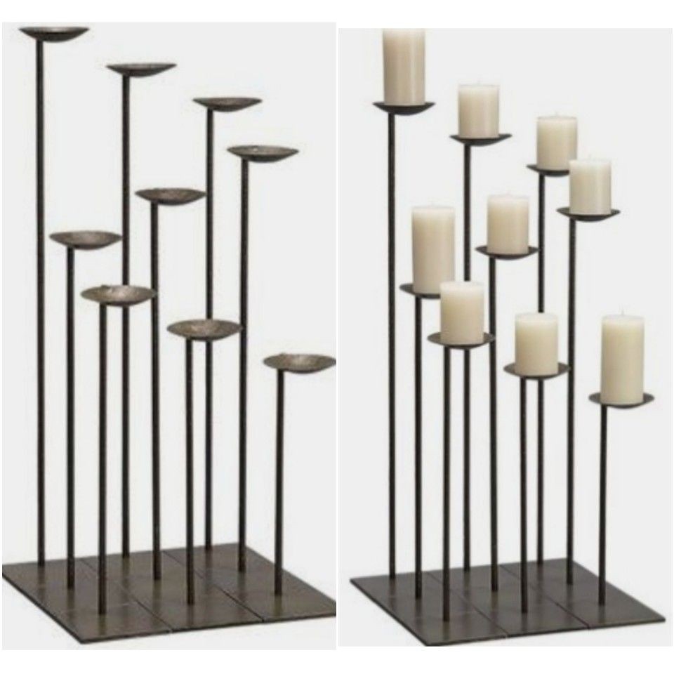 Iron floor candle holders 1