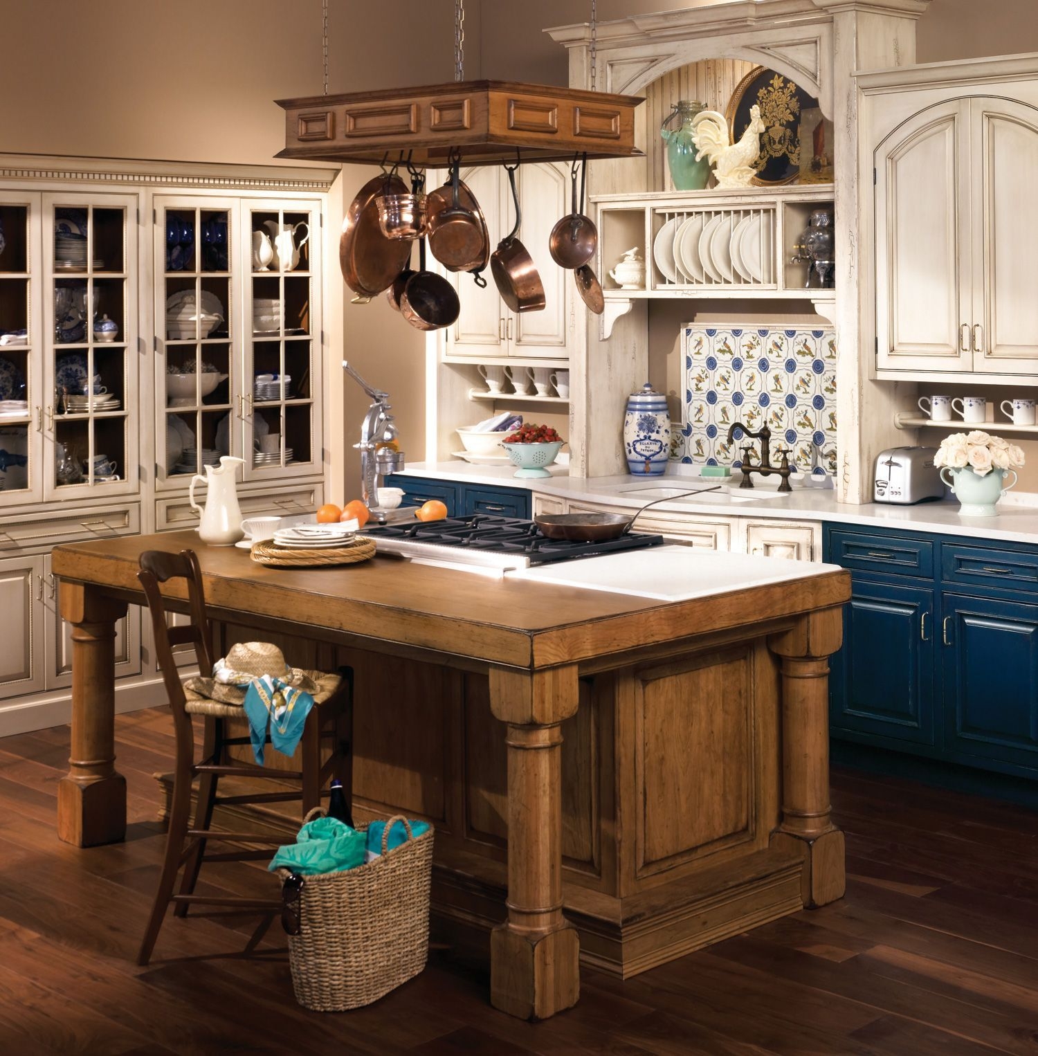 Kitchens with pot racks