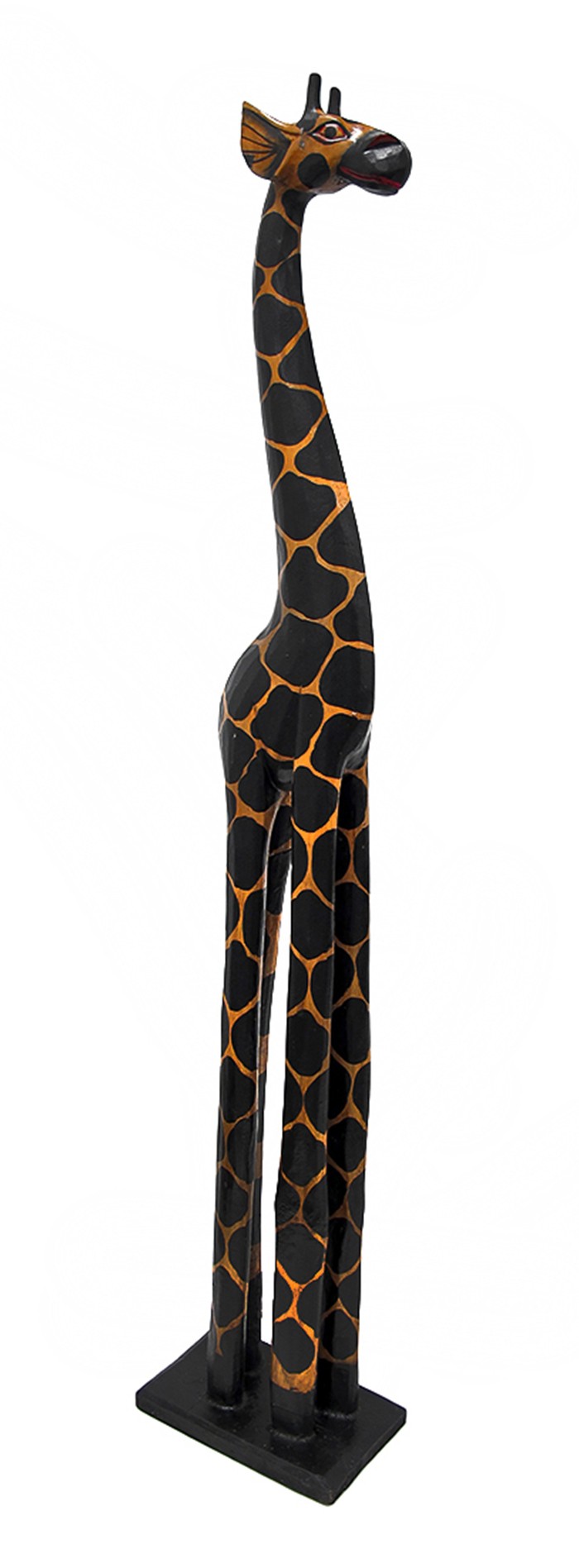 Large metal giraffe garden ornament