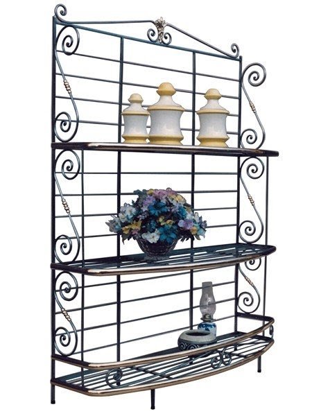 Metal and wood bakers rack 3