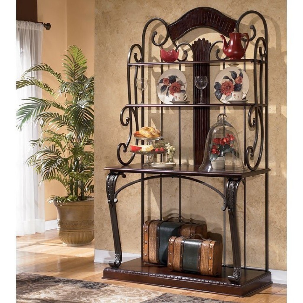 Metal and wood bakers rack 5