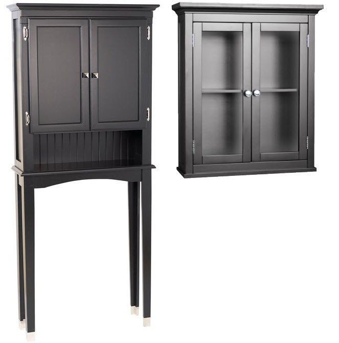 Over the toilet storage black 1