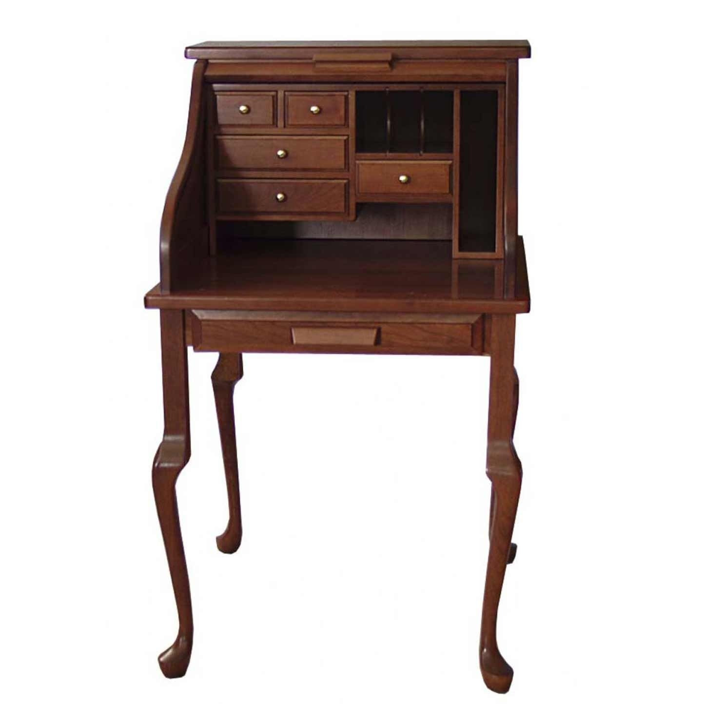 Queen anne roll top desk