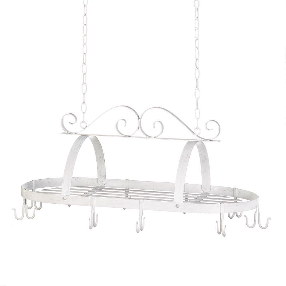 Red hanging pot rack