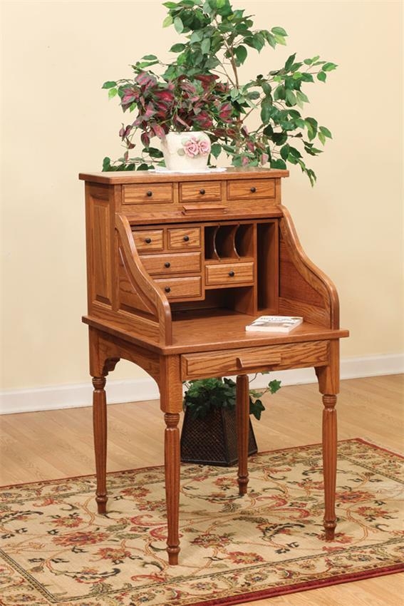 Roll top desk white