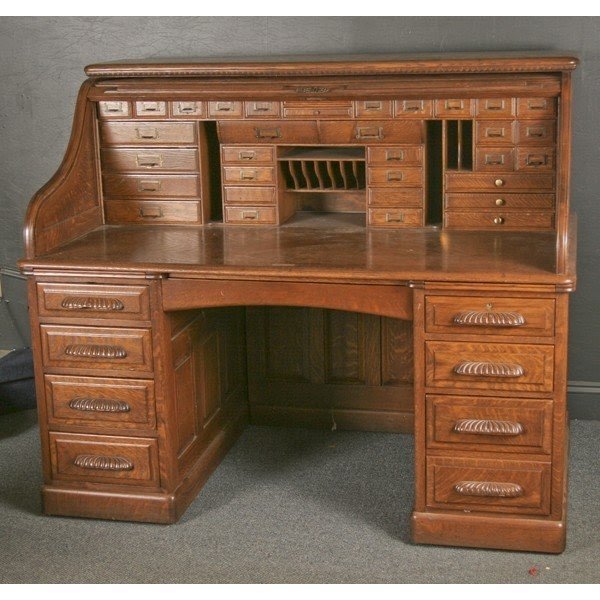 Secretary roll top desk 6