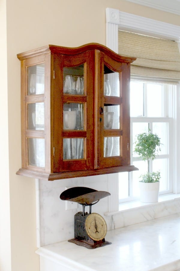 Small wall curio cabinet