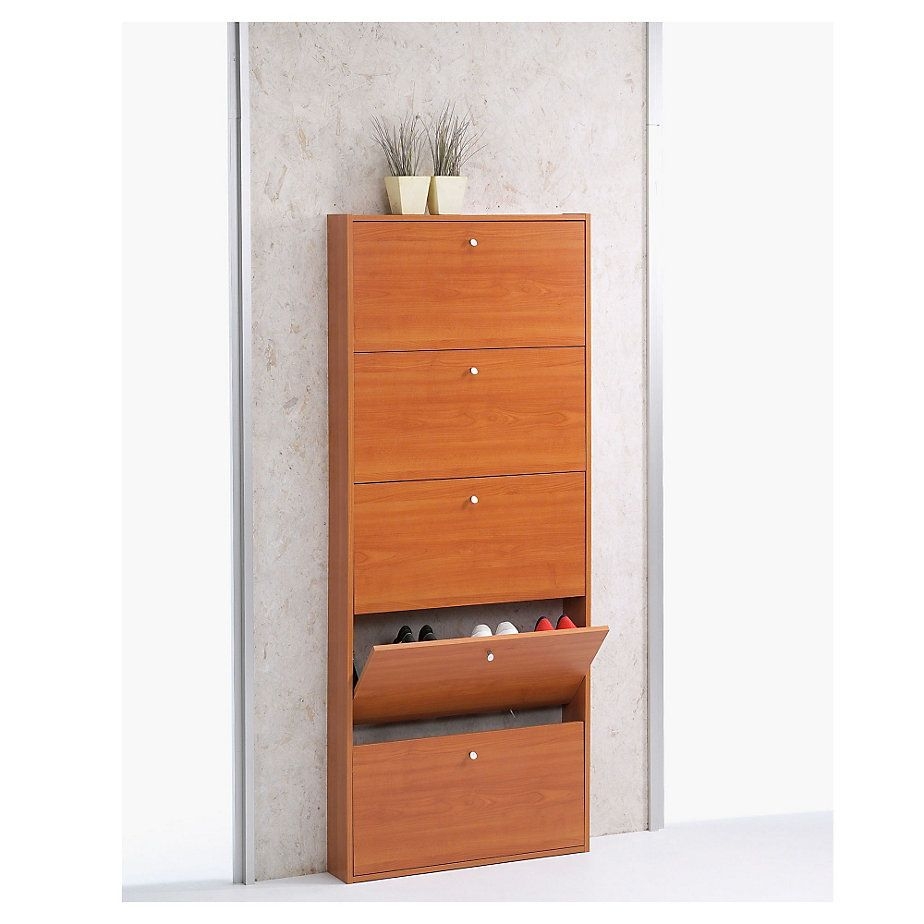 Tvilum springfield 5 drawer shoe cabinet in cherry