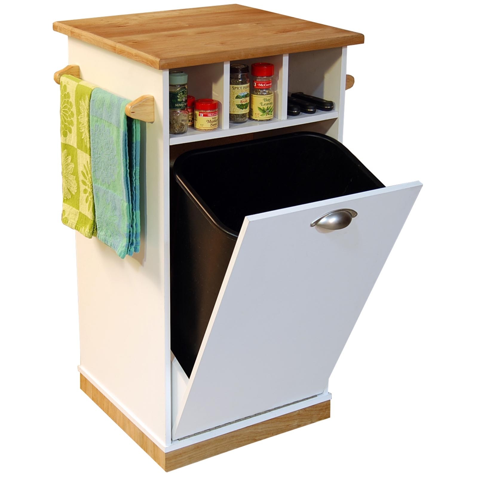 Venture Horizon Bedford Kitchen Island With Hidden Trash Bin