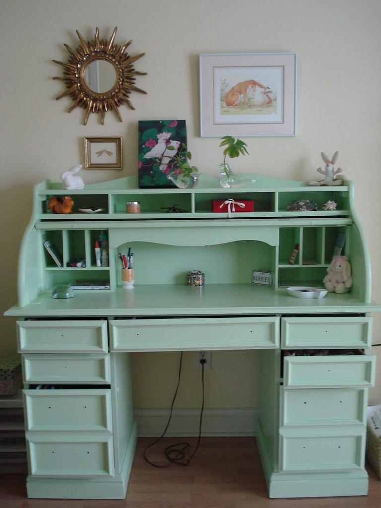 Vintage roll top desk