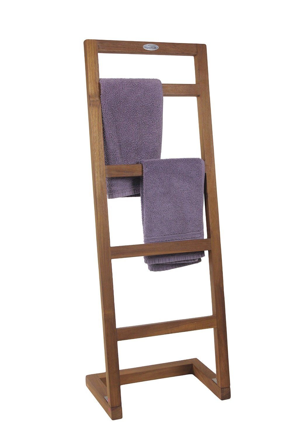 Wooden towel rack freestanding