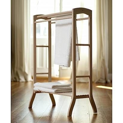 Www.Shopinfashion.Co.Uk Beautiful Bamboo Wood Wooden 3 Tier Towel Rail