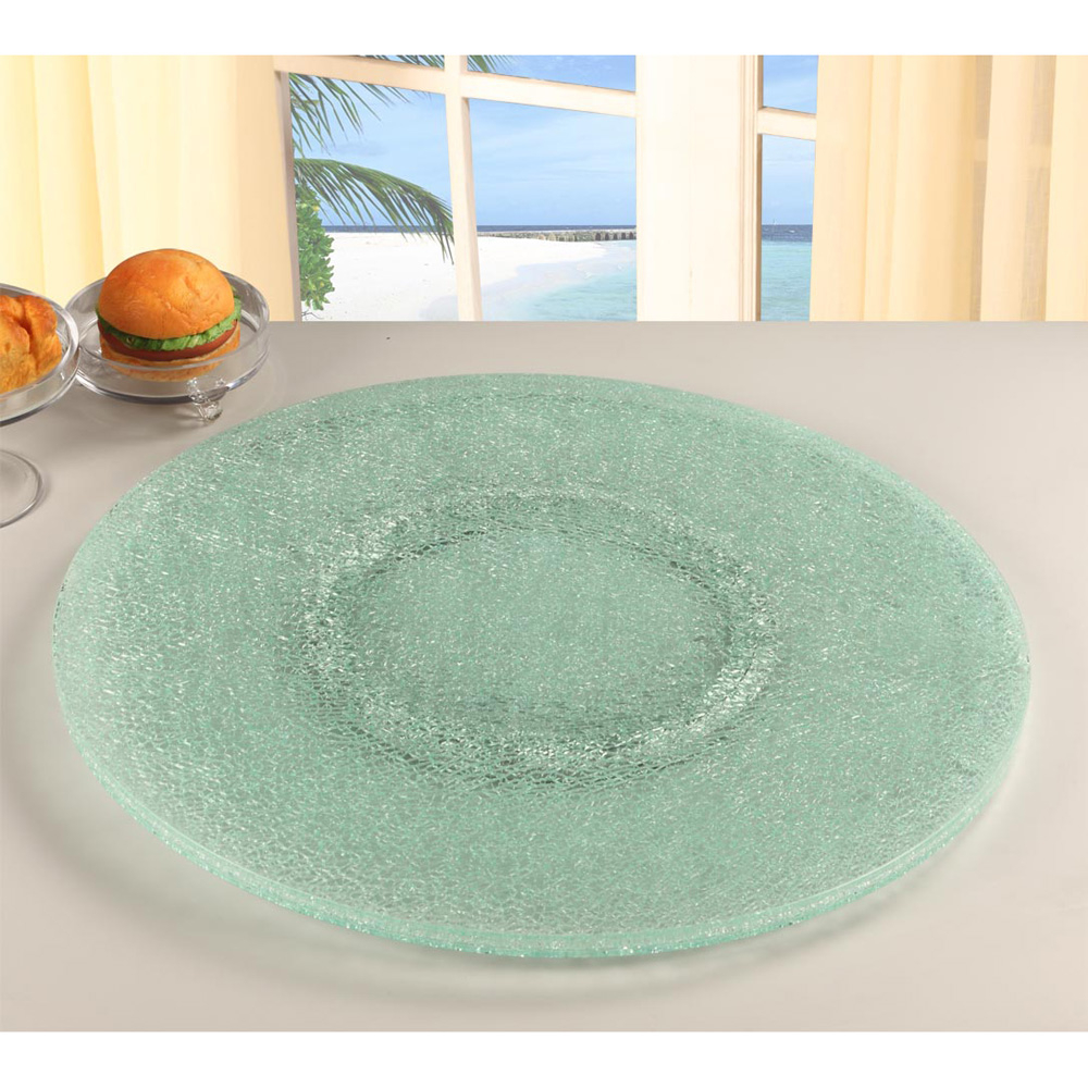 Chintaly Imports Sandwich Lazy Susan Rotating Tray, 24-Inch