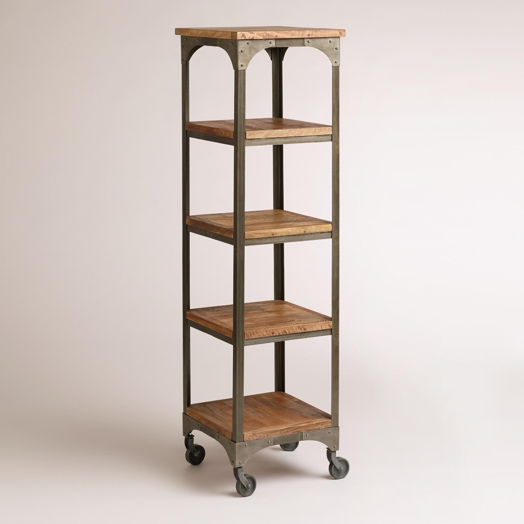 Corner tall shelf