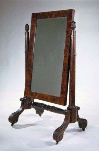 Full length free standing mirror with drawer