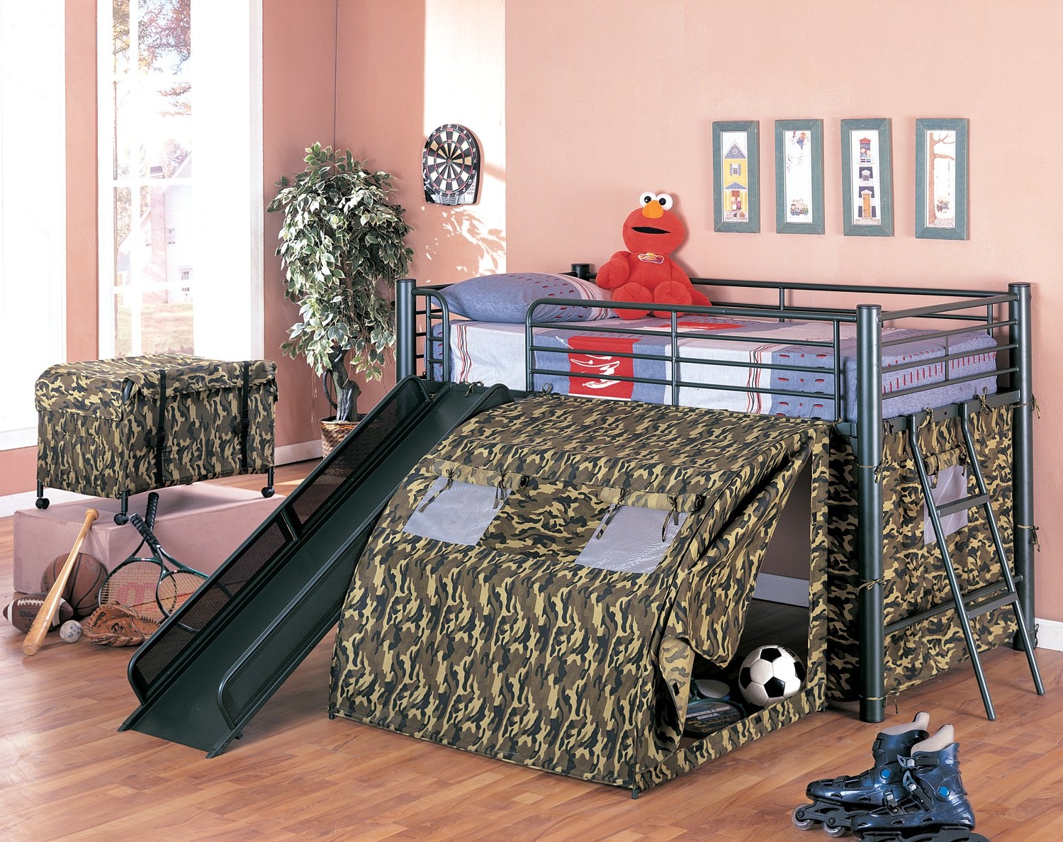 Ikea loft bed with slide