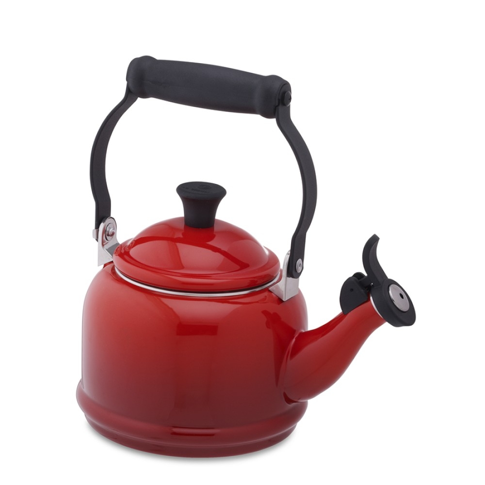 Le creuset pink whistling tea kettle