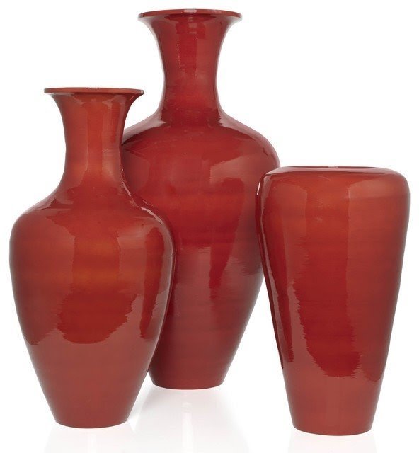 Orange floor vase 2