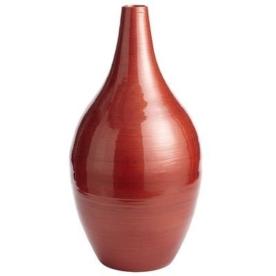 Orange floor vases