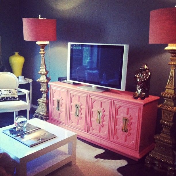 Pink tv stand 2