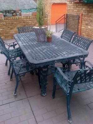 Seater cast iron patio set garden set