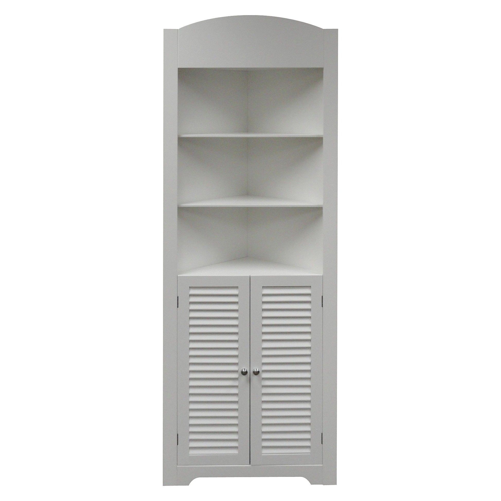 Tall corner bookshelf