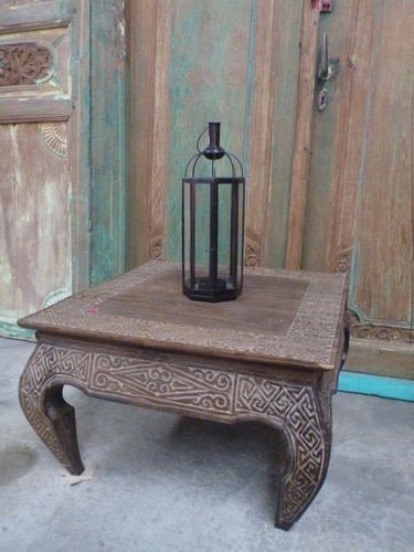 Teak opium coffee table