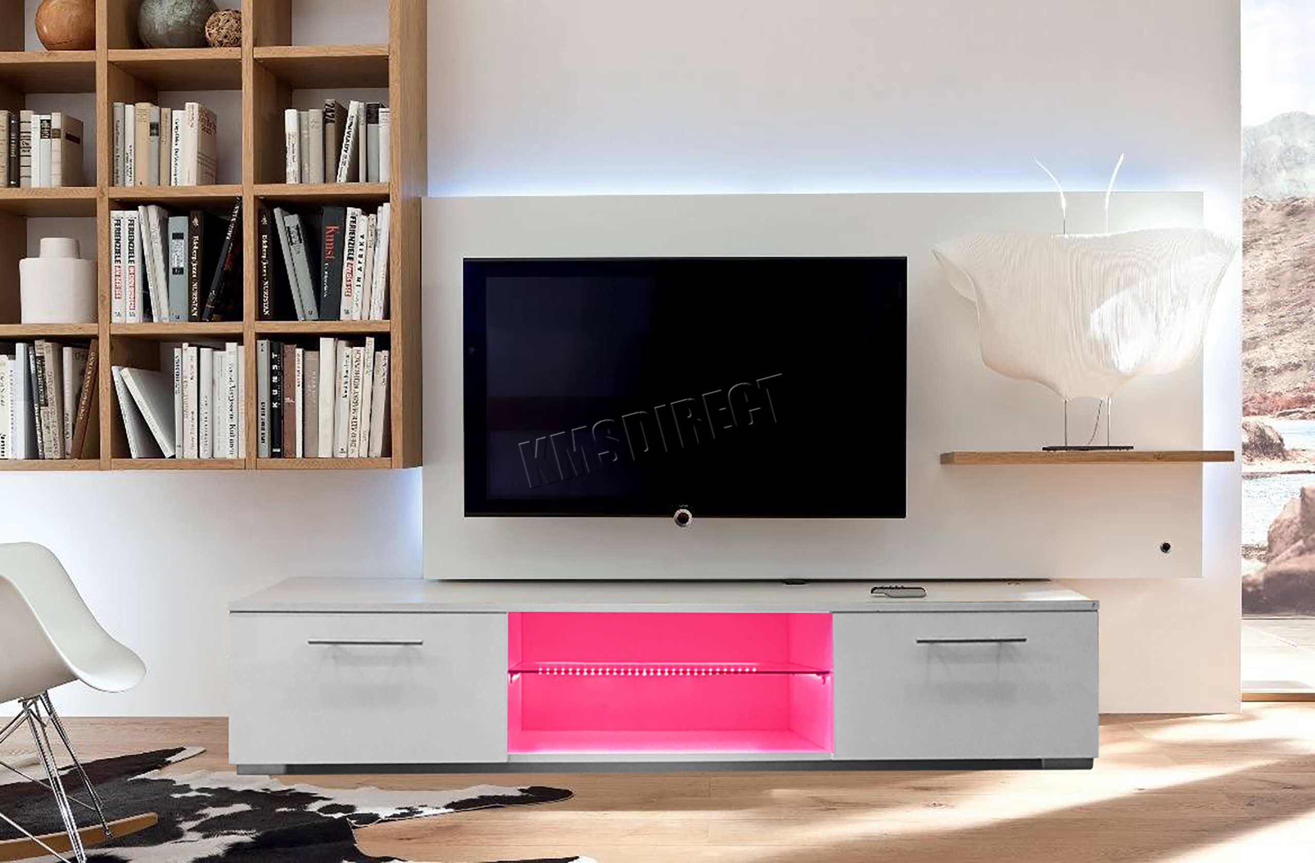 Tv stand with back panel 3