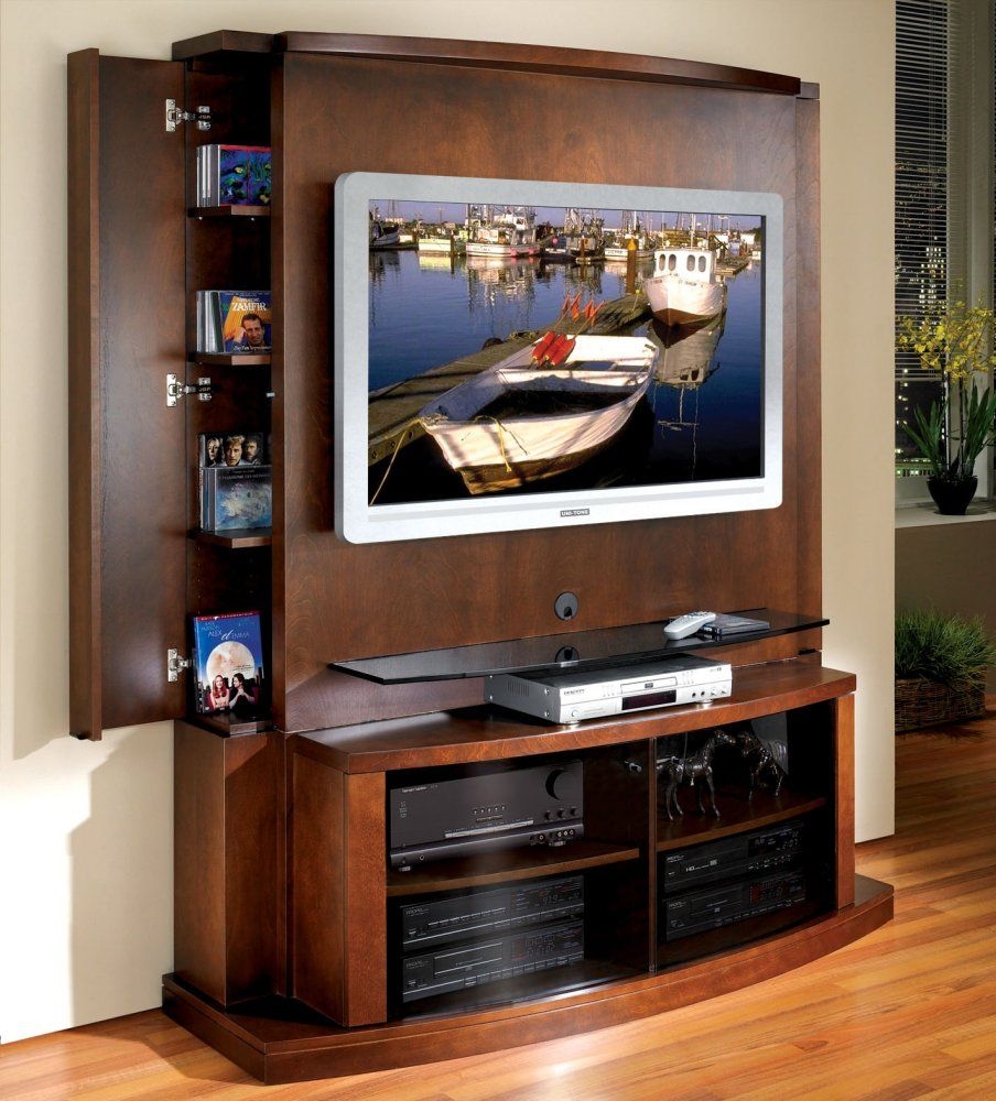 Tv stand with back panel