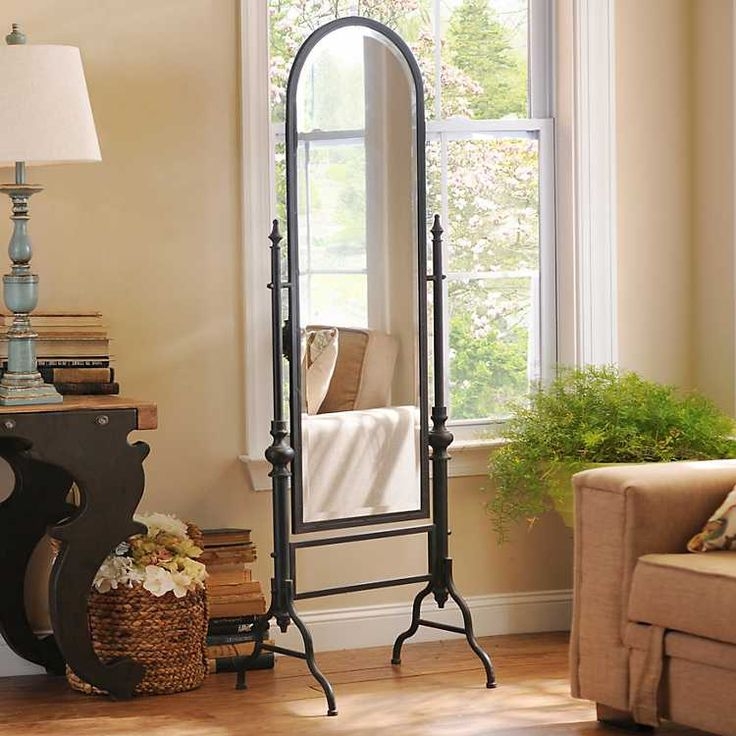 Wooden dressing mirror