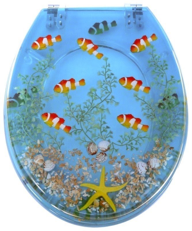 Aquarium toilet seat 3