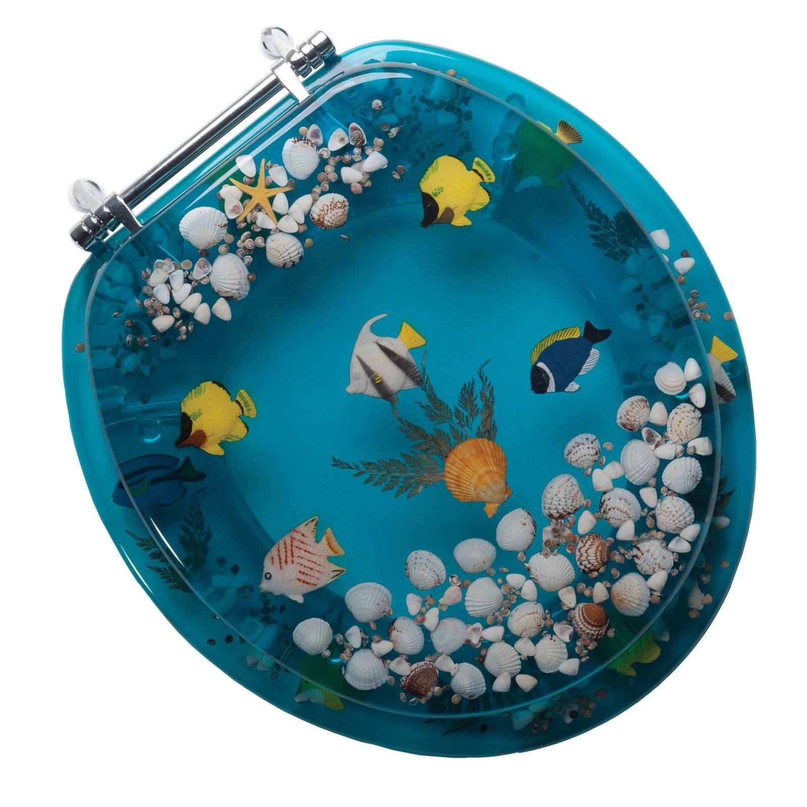 Comfort Seats Aquarium Acrylic Round Toilet Seat