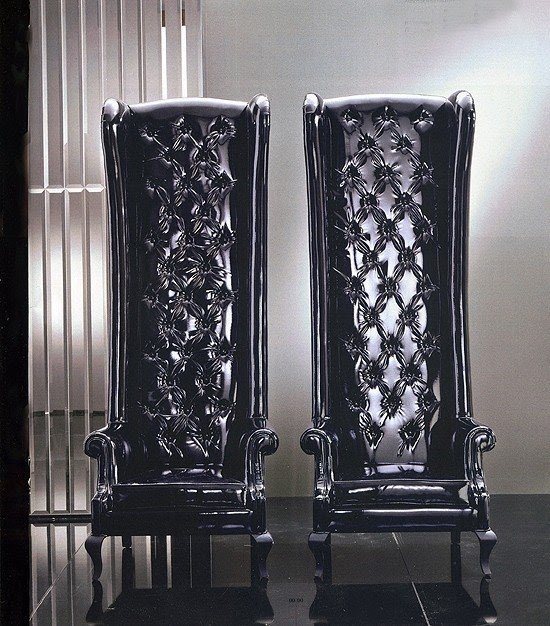 Contemporary high back chairs