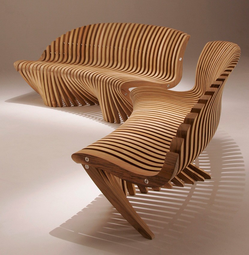 Curved benches with back contemporary outdoor stools and benches