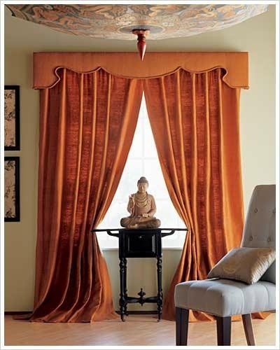 Extra long scarf valance