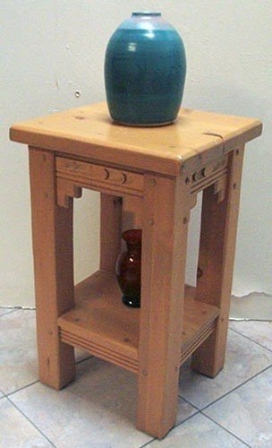 New mexico accent table baja wood stain