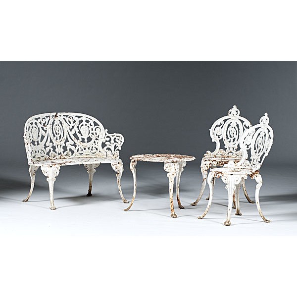 Rod iron table and chair set