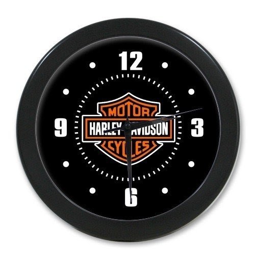 Clock round clocks harley davidson boys celebrating elegant wall