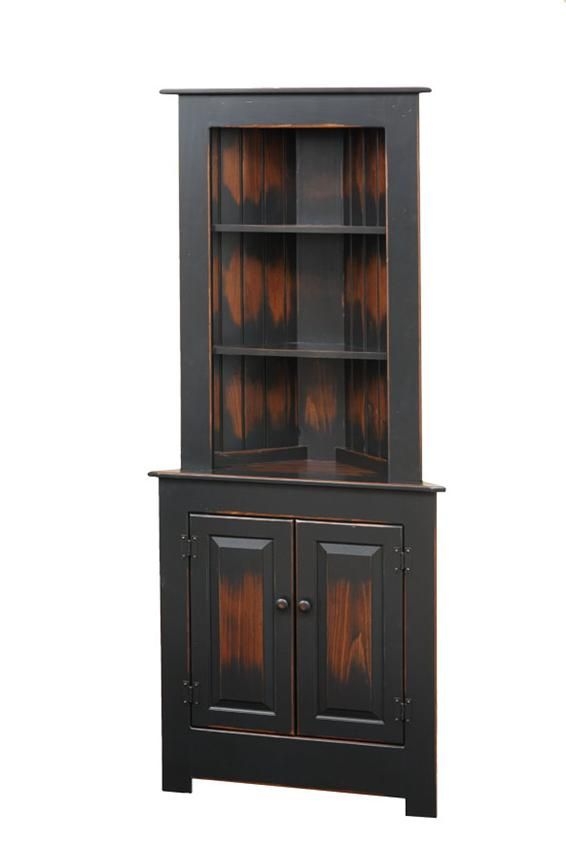 Corner bar hutch