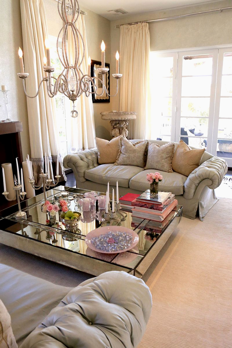 Diy mirrored coffee table 1
