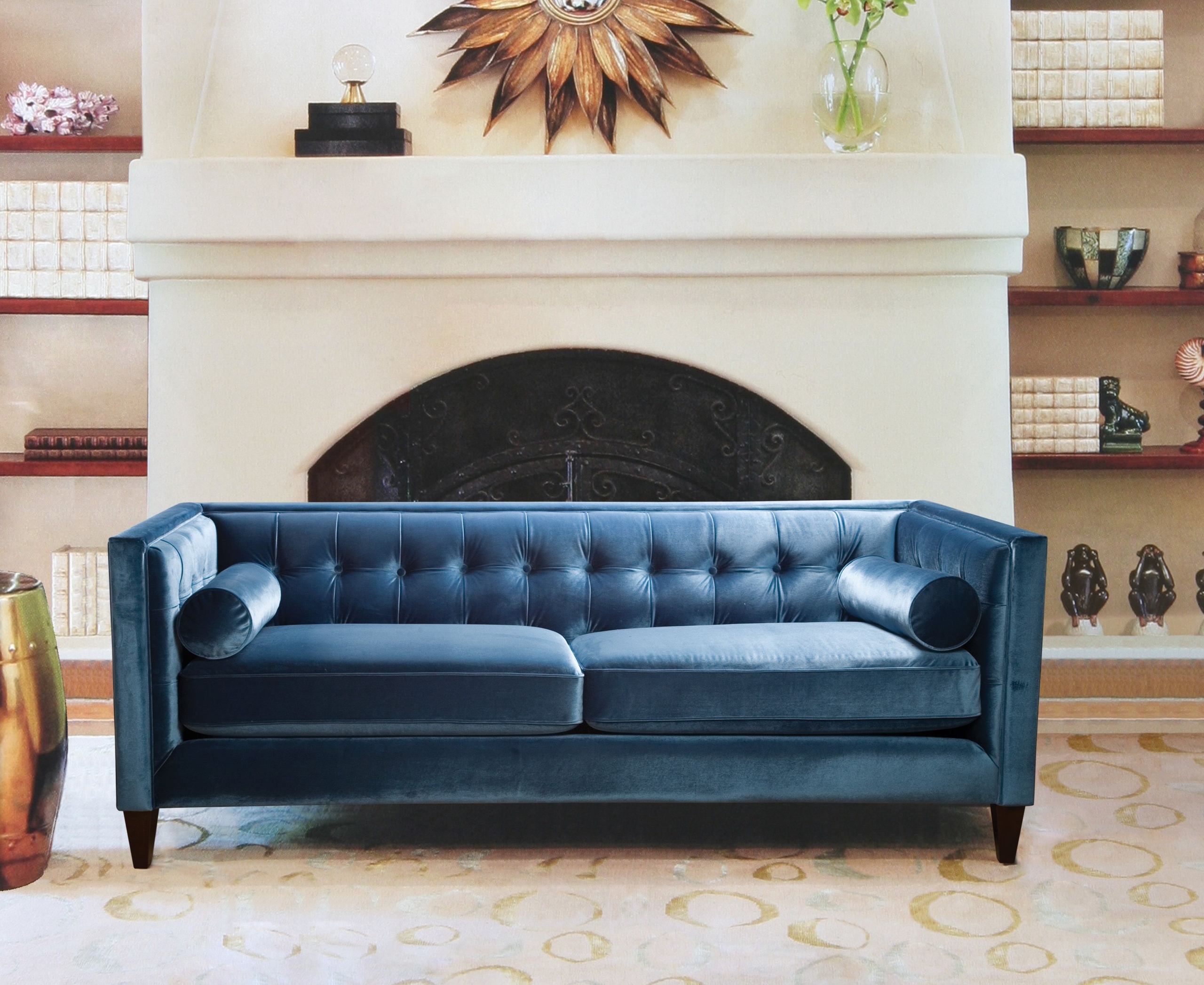 Home sandy wilson fusion tufted back sofa
