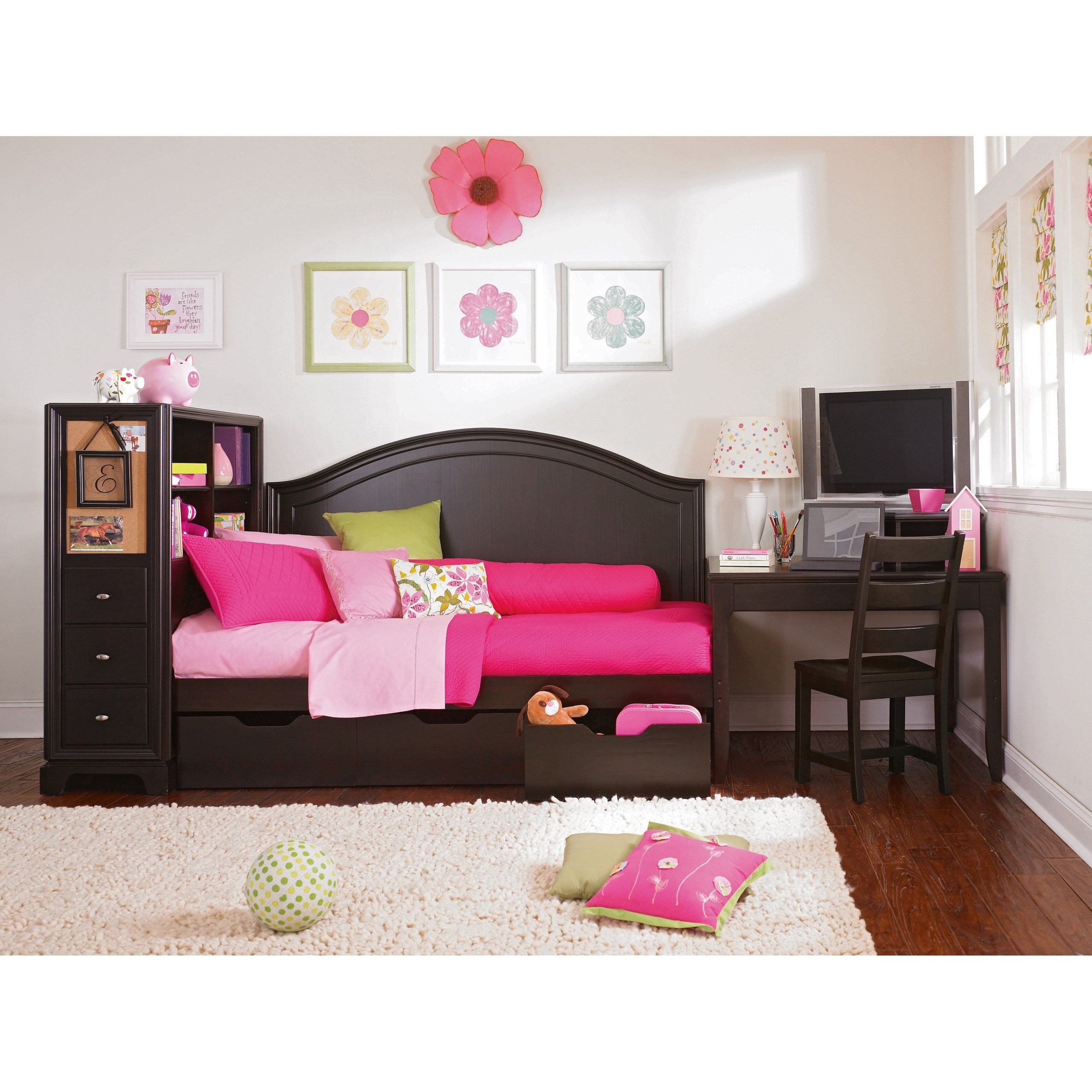 Lea furniture midtown full daybed with 3 drawer underbed storage