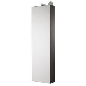Rotating shelf with mirror