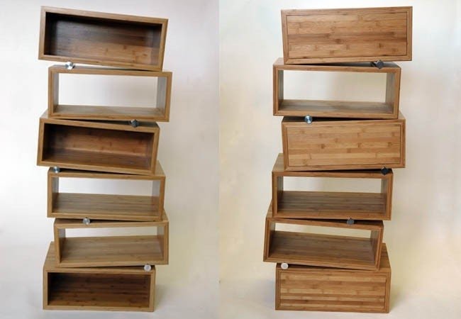 Stackable dvd rack