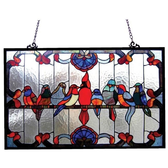 Stained glass patterns birds