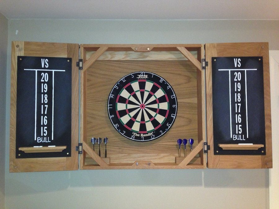 Tournament dartboard set
