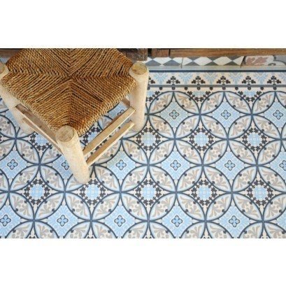 Vinyl flooring blue